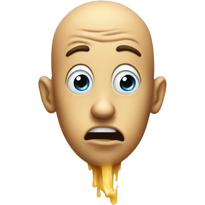 blowing air out emoji with eyes almost rolled to the back of my head ￼ emoji