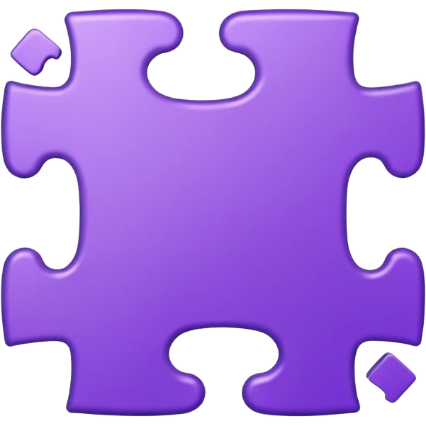 purple puzzel piece emoji