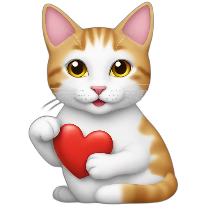 Katze mit herz emoji