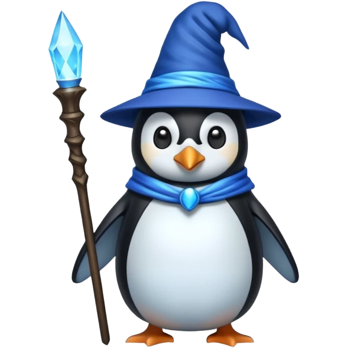 Penguin Wizard emoji