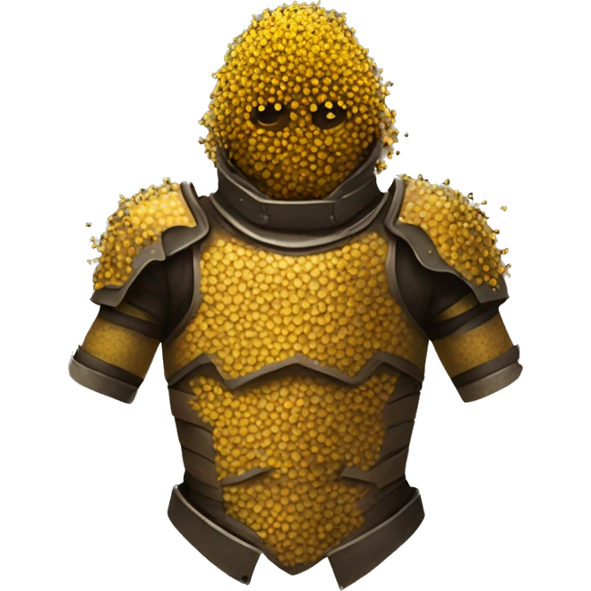 torso armor covered in bees emoji