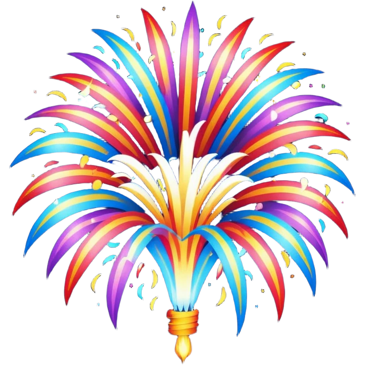 Custom firework display emoji