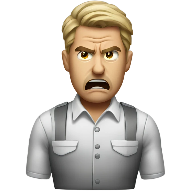 Angry bartender that needs to sleep emoji