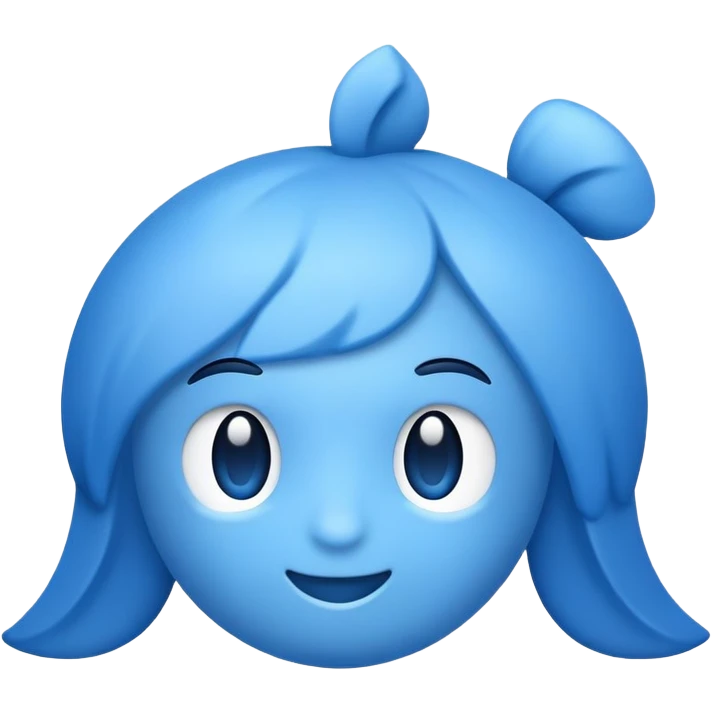 Blue  emoji