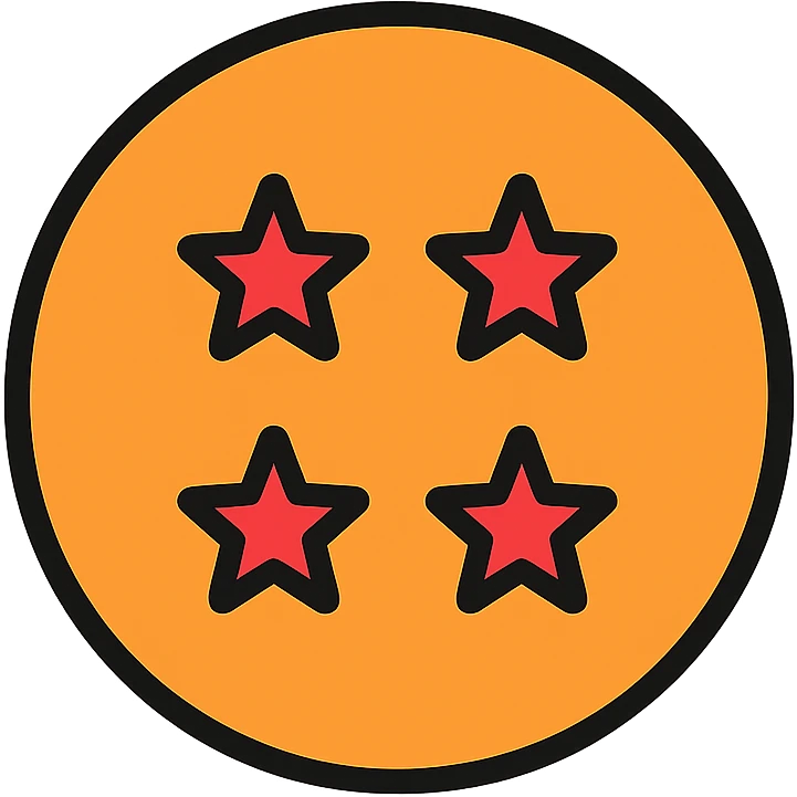esfera del dragón de 4 estrellas emoji