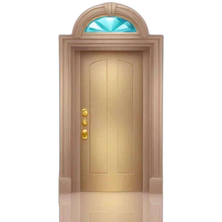 door with crystal emoji
