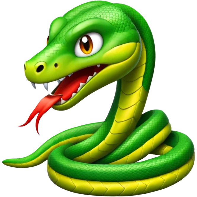  i want a animated emoji with the text "'Lil Viper Mad"  emoji