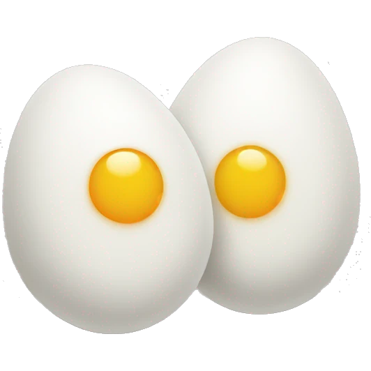 two eggs emoji