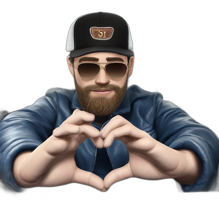 cool boy in leather jacket emoji