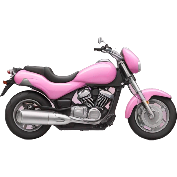 Pink motorcycle  emoji