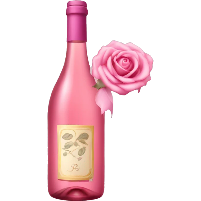 pink rose wine emoji