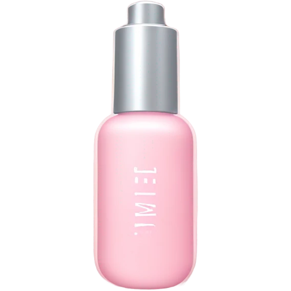 beautiful bottle of face serum light pink color emoji