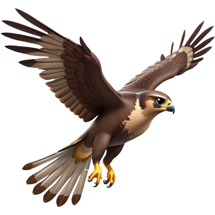 cinematic-falcon-realistic-full-body-diving-emoji,-sleek-aerodynamic-frame-plummeting-through-the-air-with-lightning-speed,-razor-sharp-talons-poised-for-the-strike,-feathered-wings-angled-for-maximum-precision,-keen-dark-eyes-locked-onto-its-prey,-patterned-grey-and-white-feathers-glinting-in-the-sun,-simplified-yet-realistic-focused-features,-highly-detailed,-glowing-with-a-sharp-intense-aura emoji