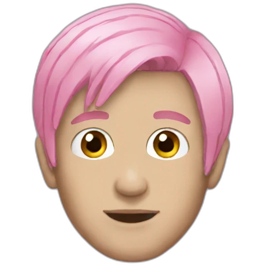 Lil peep with pink hair emoji