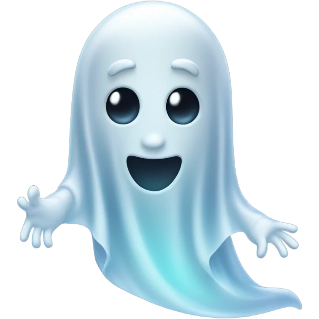 ghost waving goodbye emoji