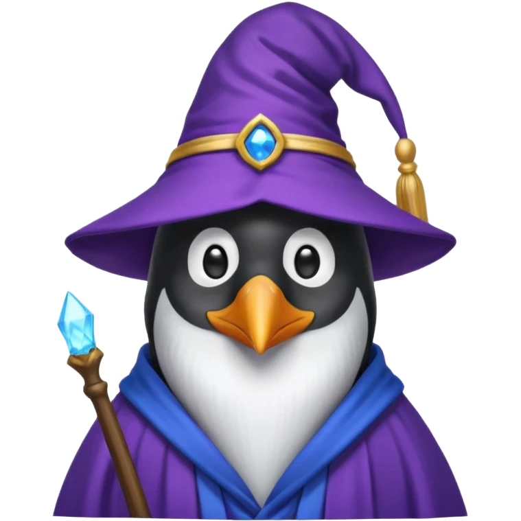 Penguin Wizard emoji