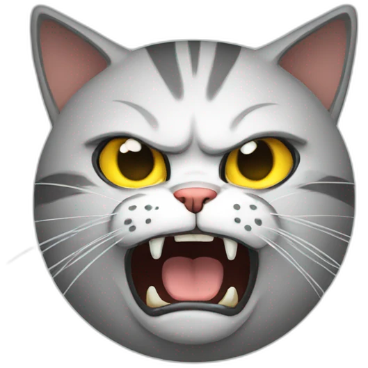 Angry cat emoji
