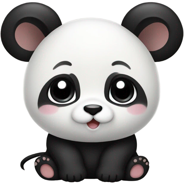 A panda that is the size of a mouse ￼ emoji