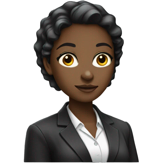 Black professional girl emoji