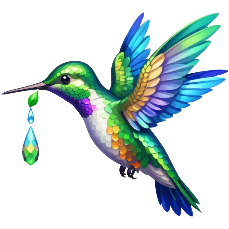 Hummingbird Drinking Nectar emoji