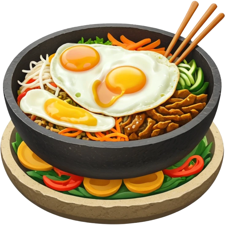 Create an emoji for Korean ishiyaki bibinba   emoji