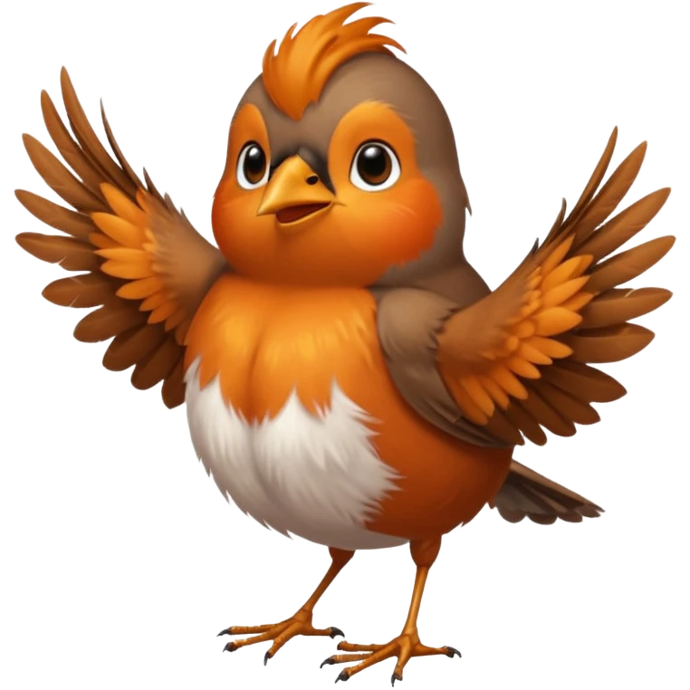 un rouge gorge danse emoji