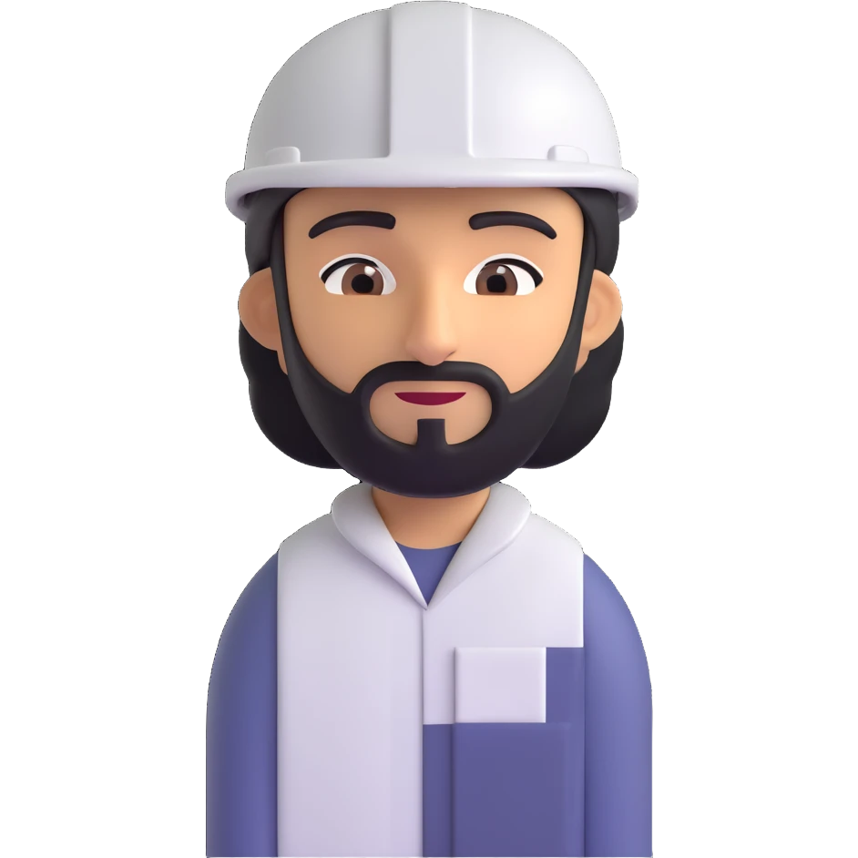 Arab in a worker's helmet emoji