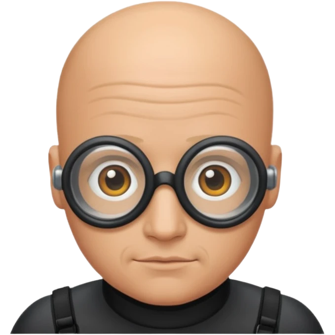 PATOGER le plongeur sous marin sans cheveux emoji