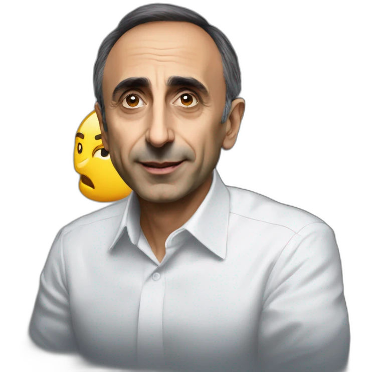 Eric Zemmour entrain de lancer une game emoji