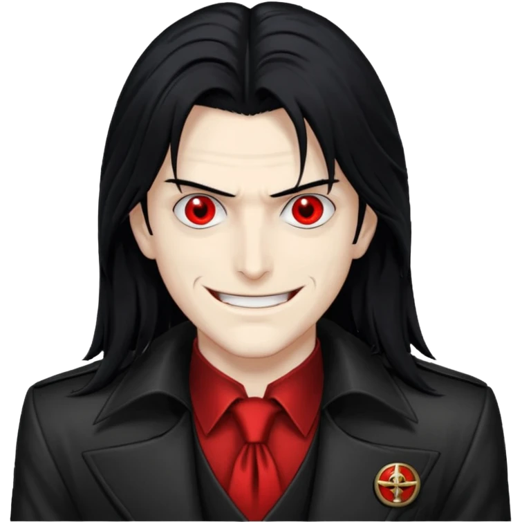 Alucard from Hellsing grinning emoji