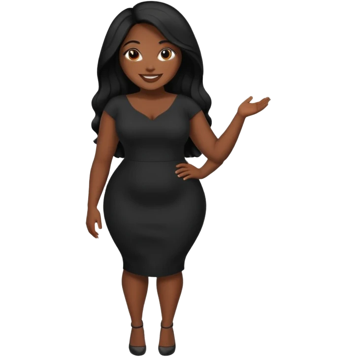 Black woman showing ass and boobs emoji