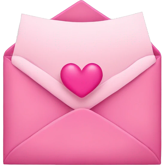 pink love letter  emoji