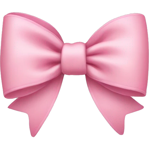 light pink bow emoji