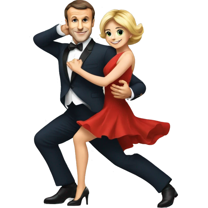 Emmanuel macron qui danse le tango emoji