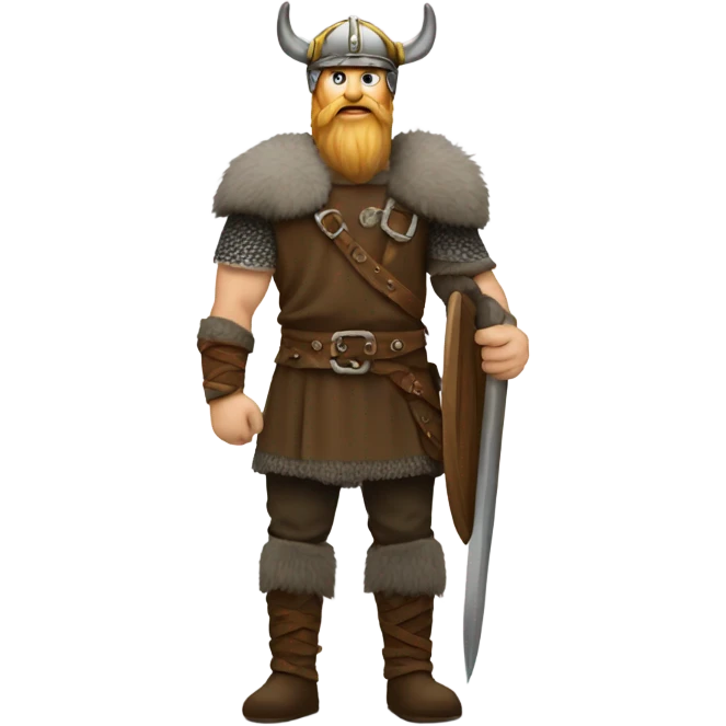 Viking in full height emoji