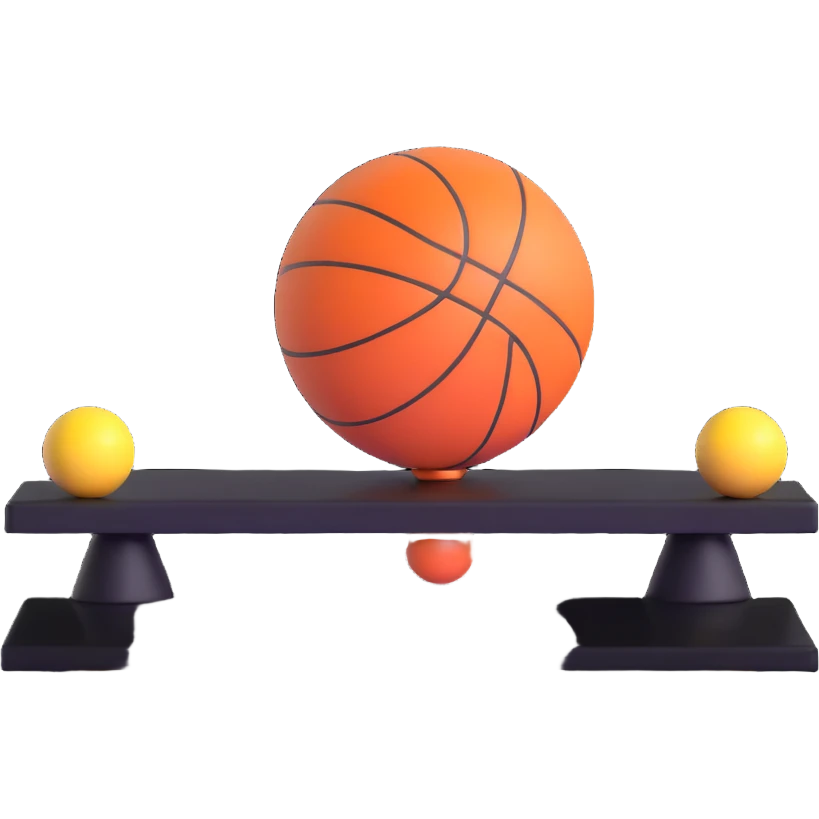 ball balancing on a surface emoji