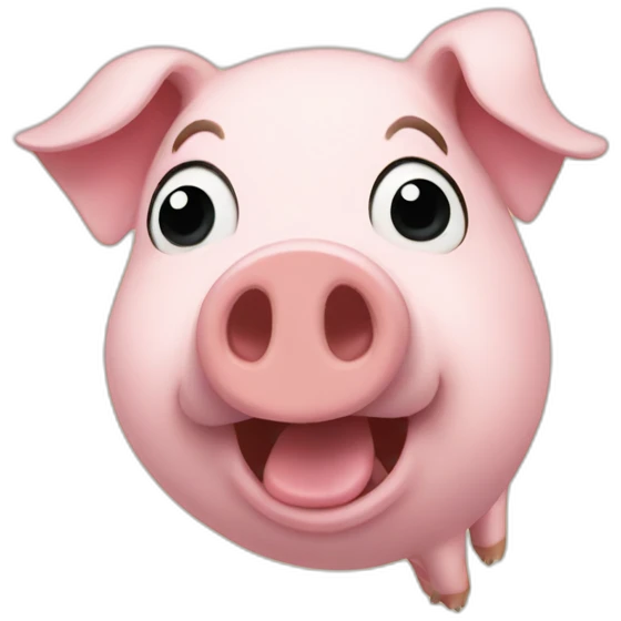 inside up pig emoji