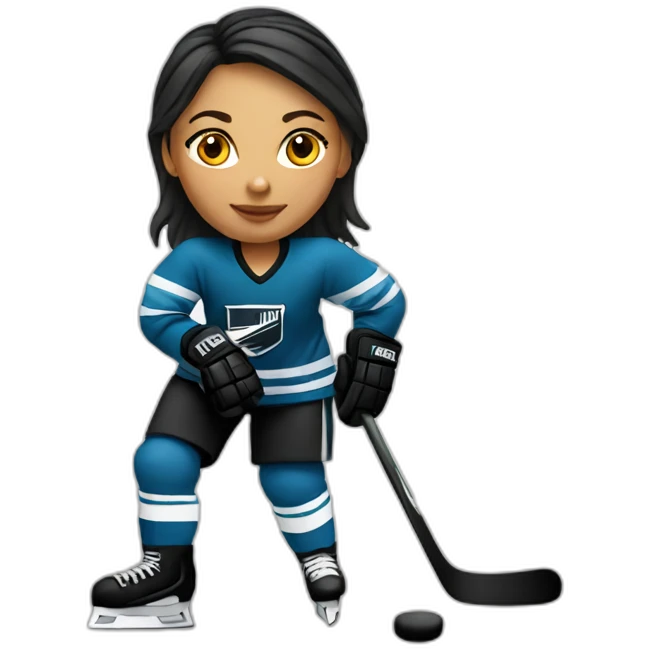 create a female hocky player emoji