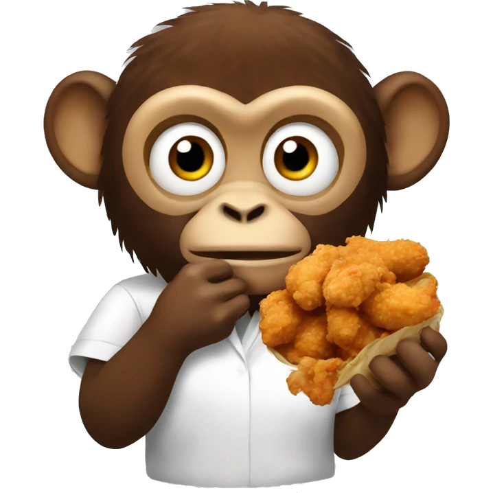 MONKEY WITH FRIED CHICKEN emoji