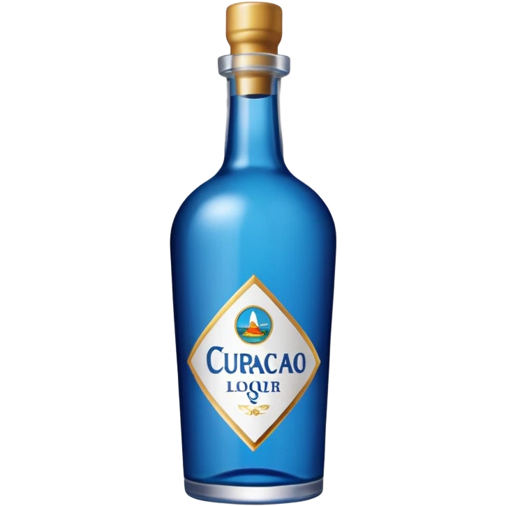 blue curaçao liquor bottle emoji
