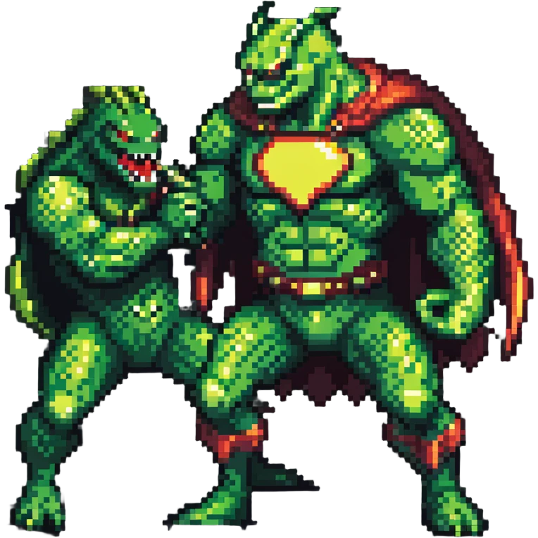 Abomination vs Hulk, green superhero fighting scaly monster villain emoji