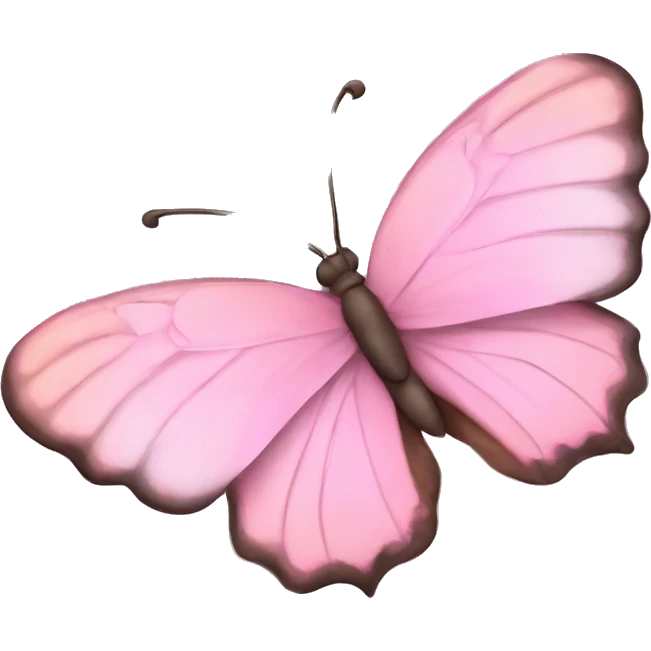 Mariposa rosa pastel  emoji