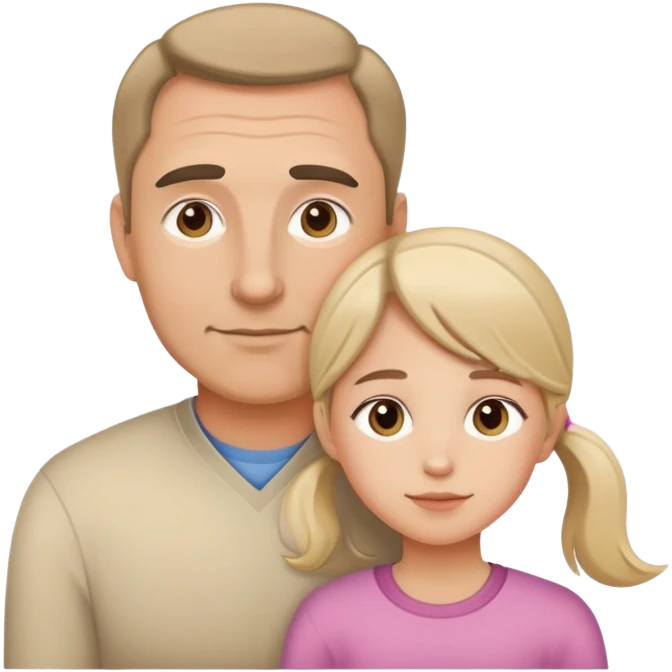 Father and daughter  emoji