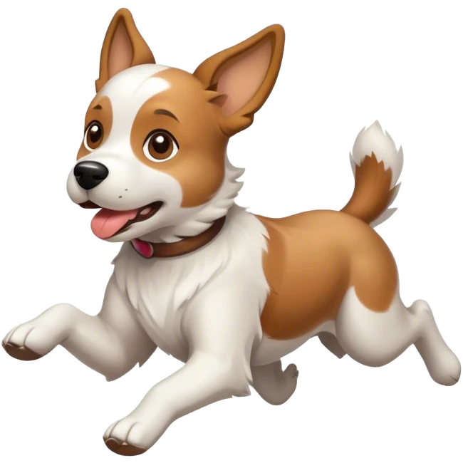dog running around emoji