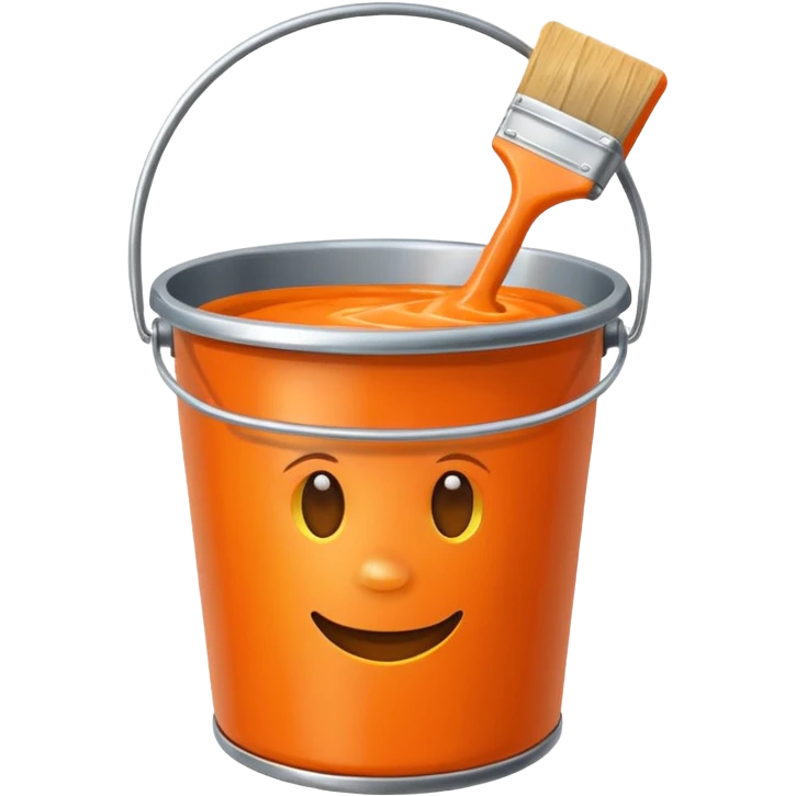  orange paint bucket emoji