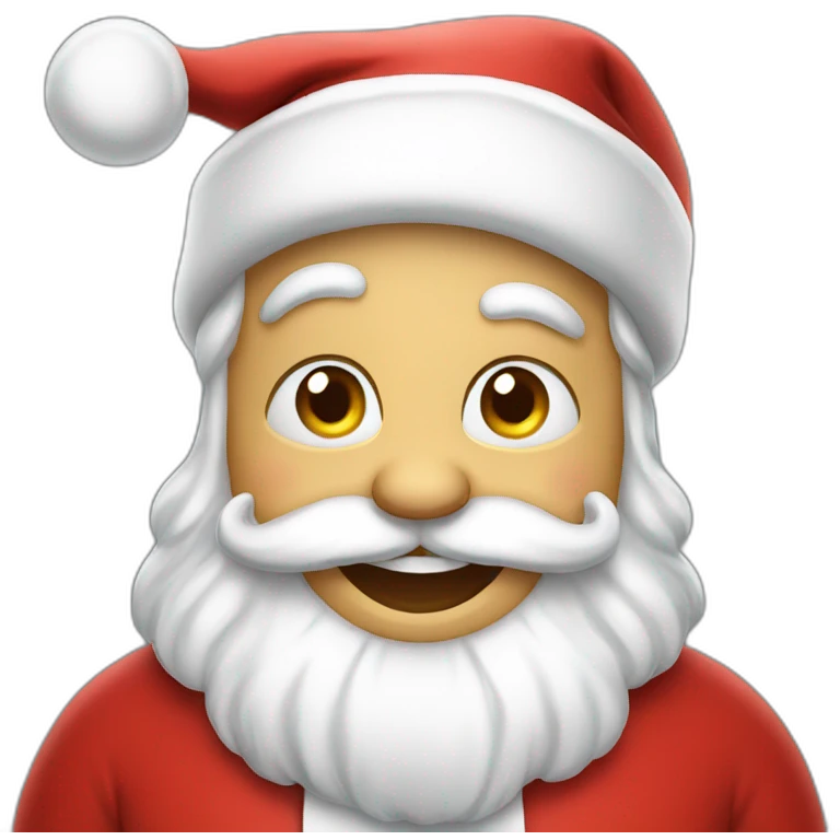 happy hungry santa emoji