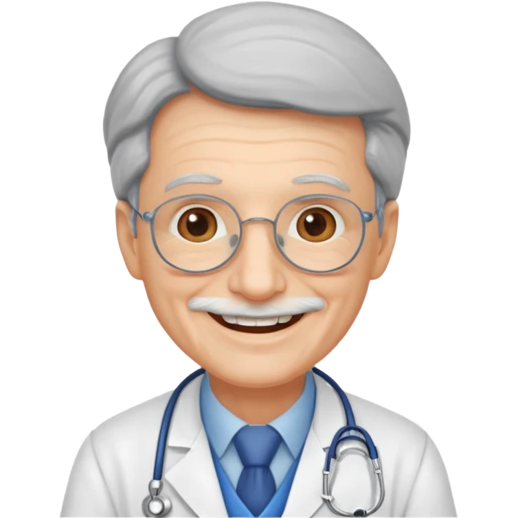 old happy doctor emoji