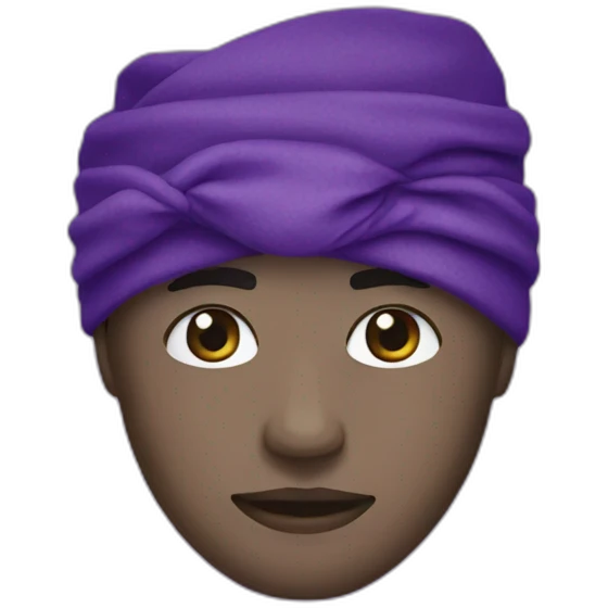 Purple bandanna  emoji