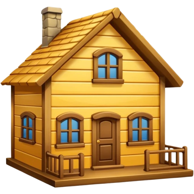 casa pequeña dorada emoji