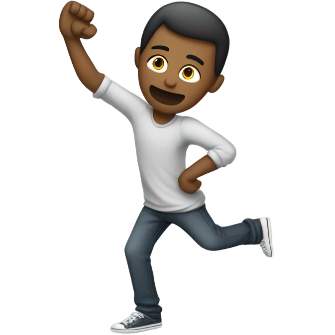 Guy dabbing  emoji